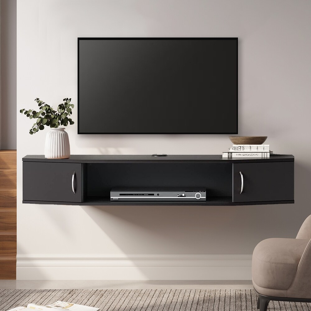 Floating Entertainment Center Modern Hanging TV Stand