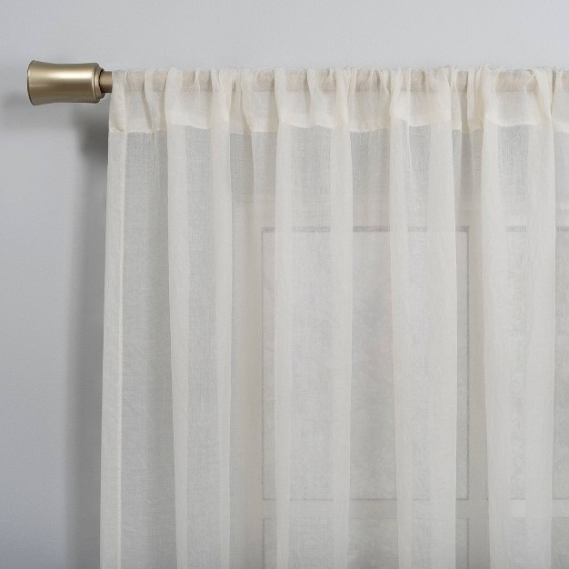 1pc Sheer Avril Crushed Textured Window Curtain Panel No 918