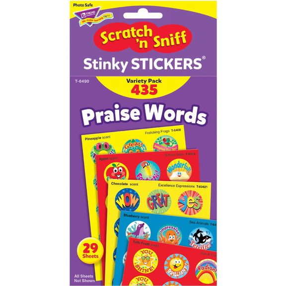 Trend Praise Words Jumbo Stinky Stickers