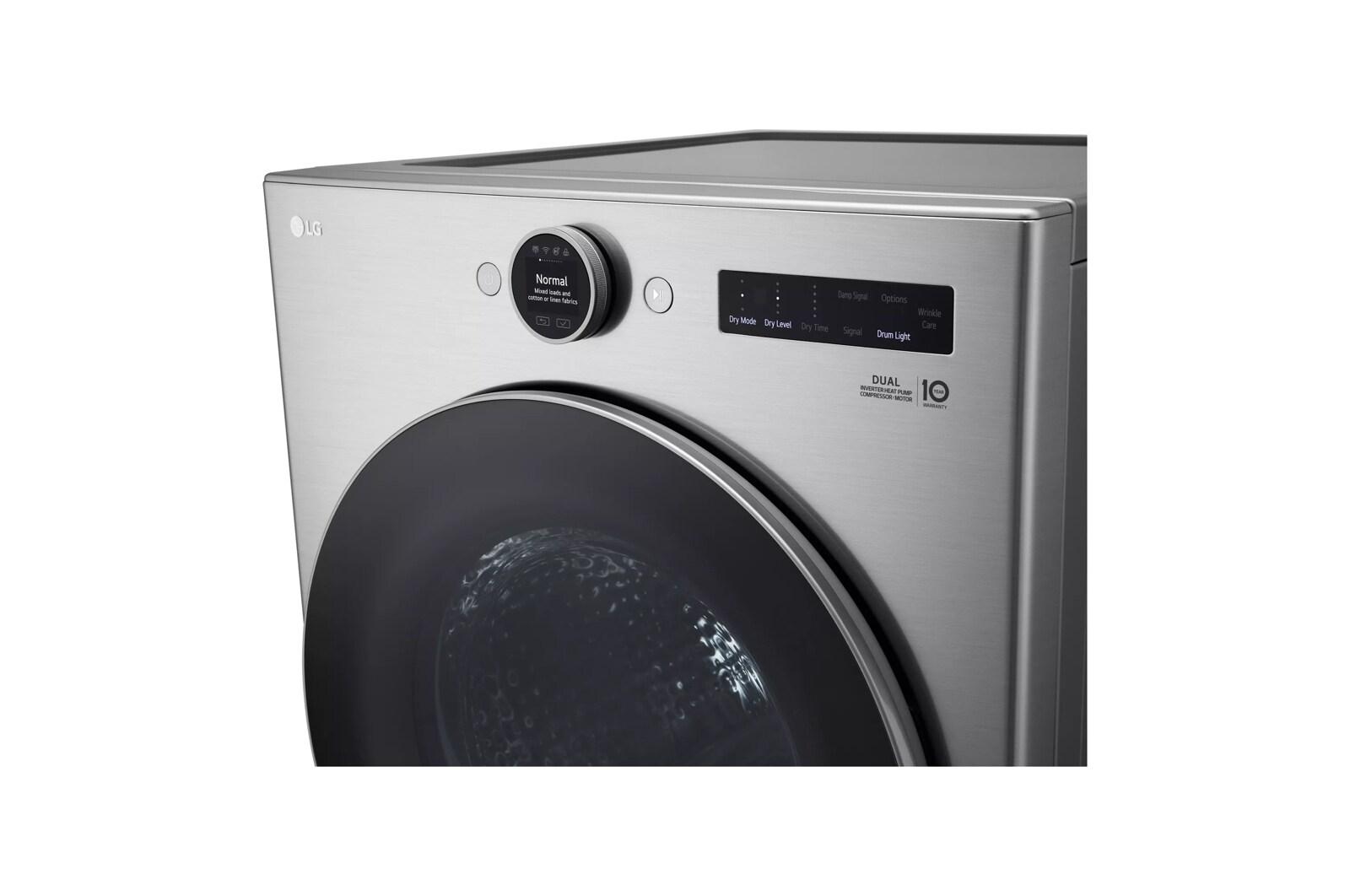 Lg DLHC5502V 7.8 Cu. Ft. Mega Capacity Smart Front Load Dryer With Dual Inverter Heatpump™ Technology And Inverter Direct Drive Motor System