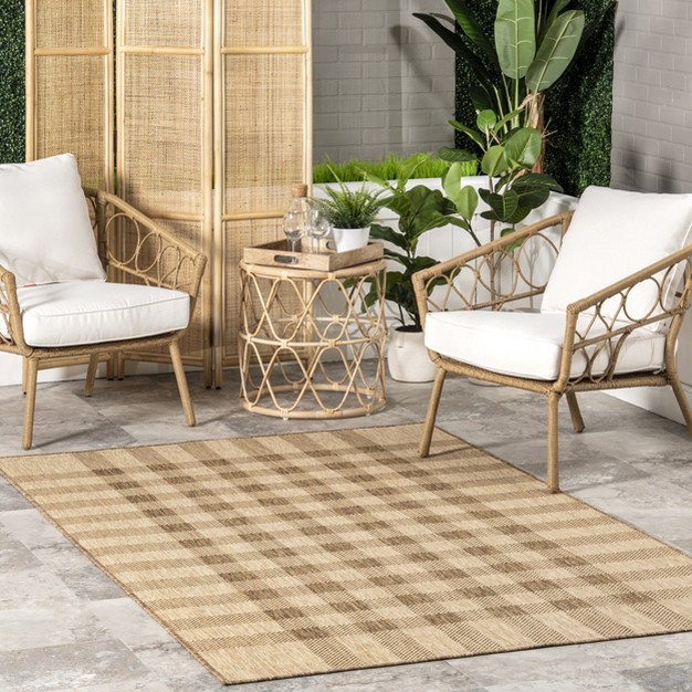 Nuloom Sandee Casual Plaid Indoor outdoor Area Rug