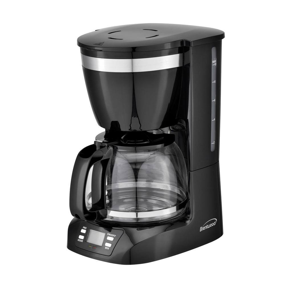 Brentwood Appliances 10-Cup Black Digital Coffee Maker TS-219BK