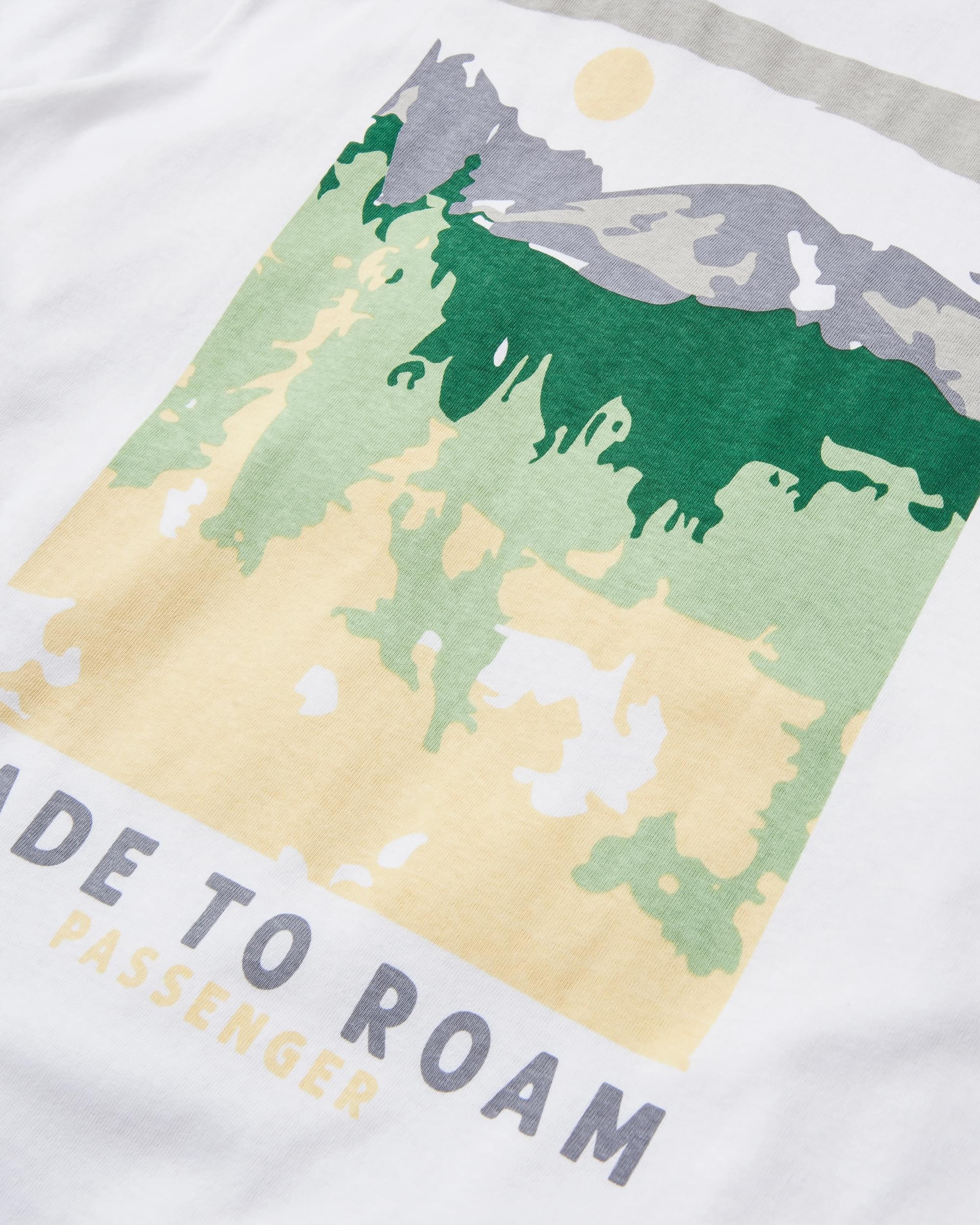 Open Road Recycled Cotton T-Shirt - White