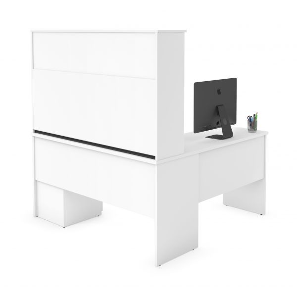 Bestar Innova Plus L-shaped desk in White