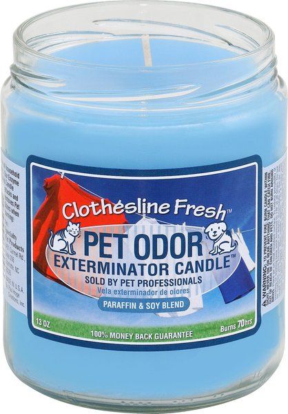 Pet Odor Exterminator Clothesline Fresh Deodorizing Candle