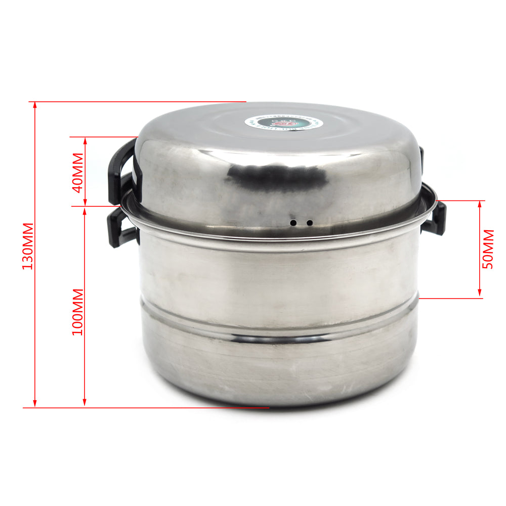 HTTMT- Silver Portable Outdoor Cookware Camping Hiking Picnic Cooking Bowl Pan Pot Set