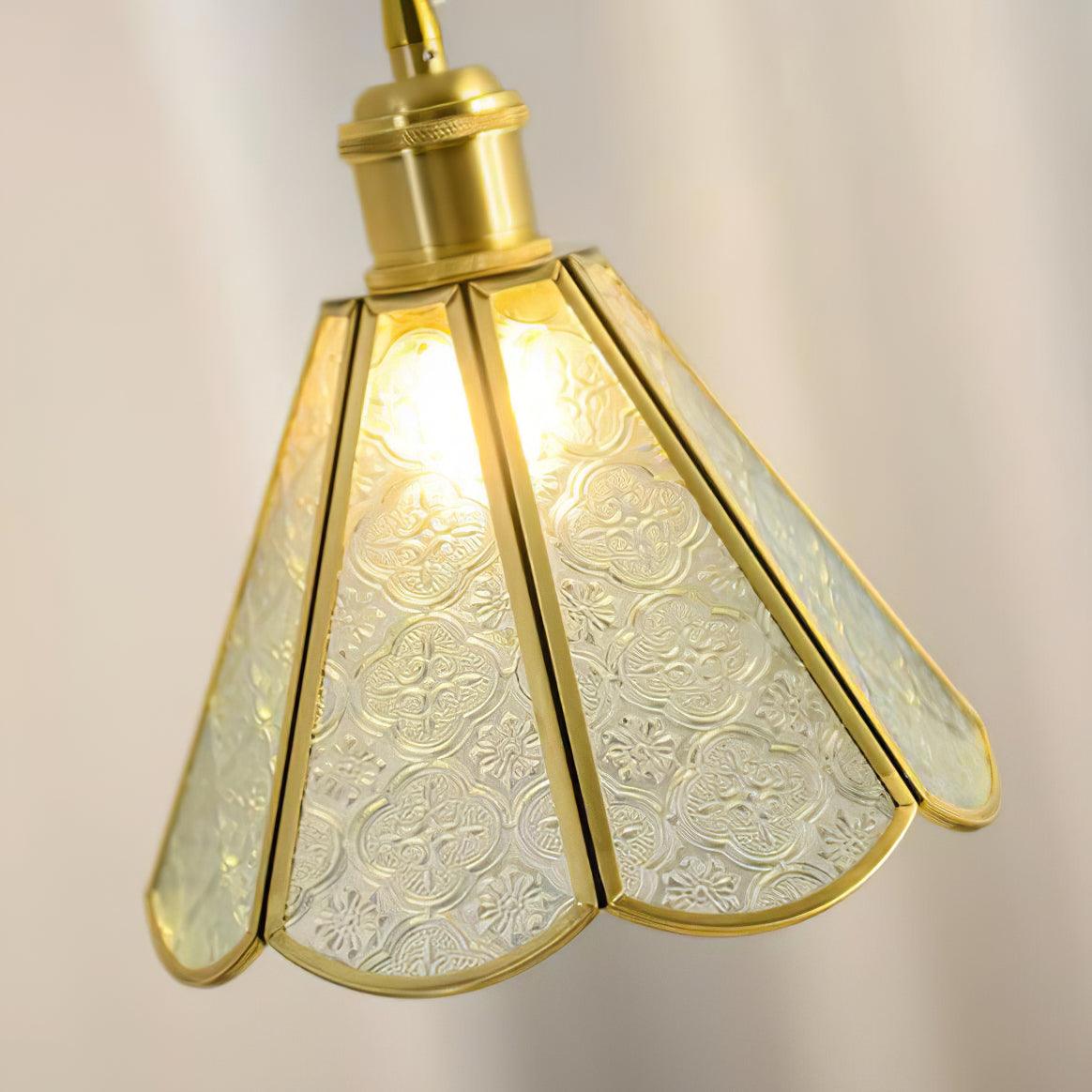 Patterned Glass Pendant Lamp