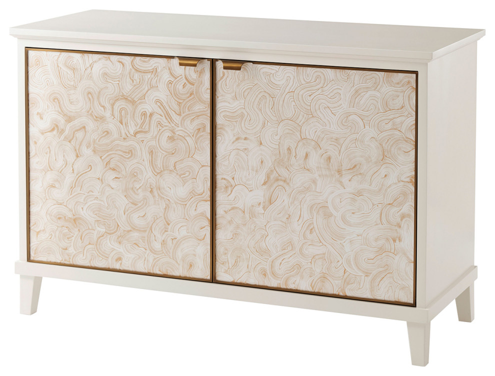 Modern Marbleized Cabinet   Transitional   Accent Chests And Cabinets   by English Georgian America  Houzz