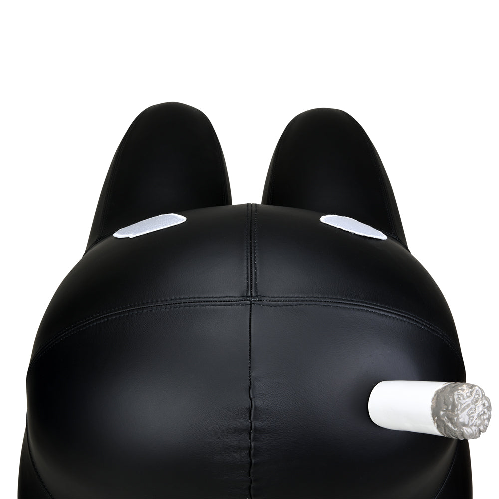 Kidrobot Art Giant Leather Smorkin' Labbit Stool by Frank Kozik - Black Edition