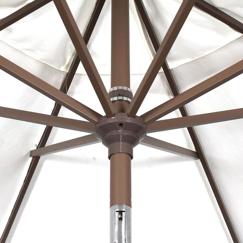 California Umbrella Sunset Series 9 Ft Octagonal Aluminum Auto Tilt Patio Umbrella W/ Crank Lift