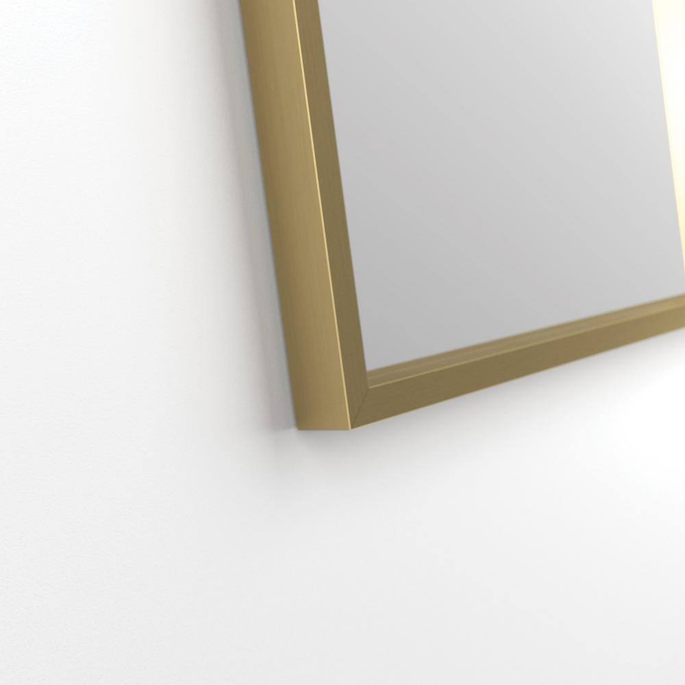 Delta 24 in W. x 36 in H. Framed Rectangular Wall Bathroom Vanity Mirror in Matte Gold RRFTF24-MGD-R