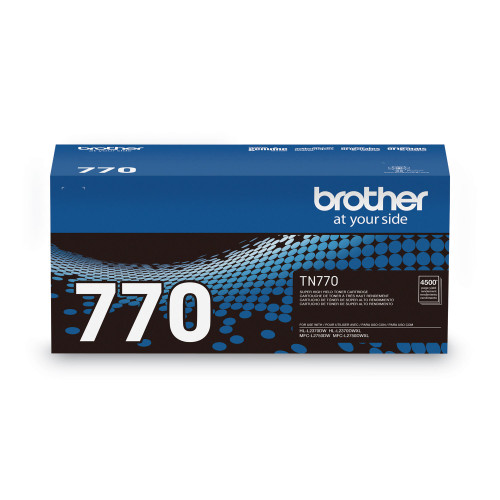 Brother TN770 Super High-Yield Toner， 4，500 Page-Yield， Black