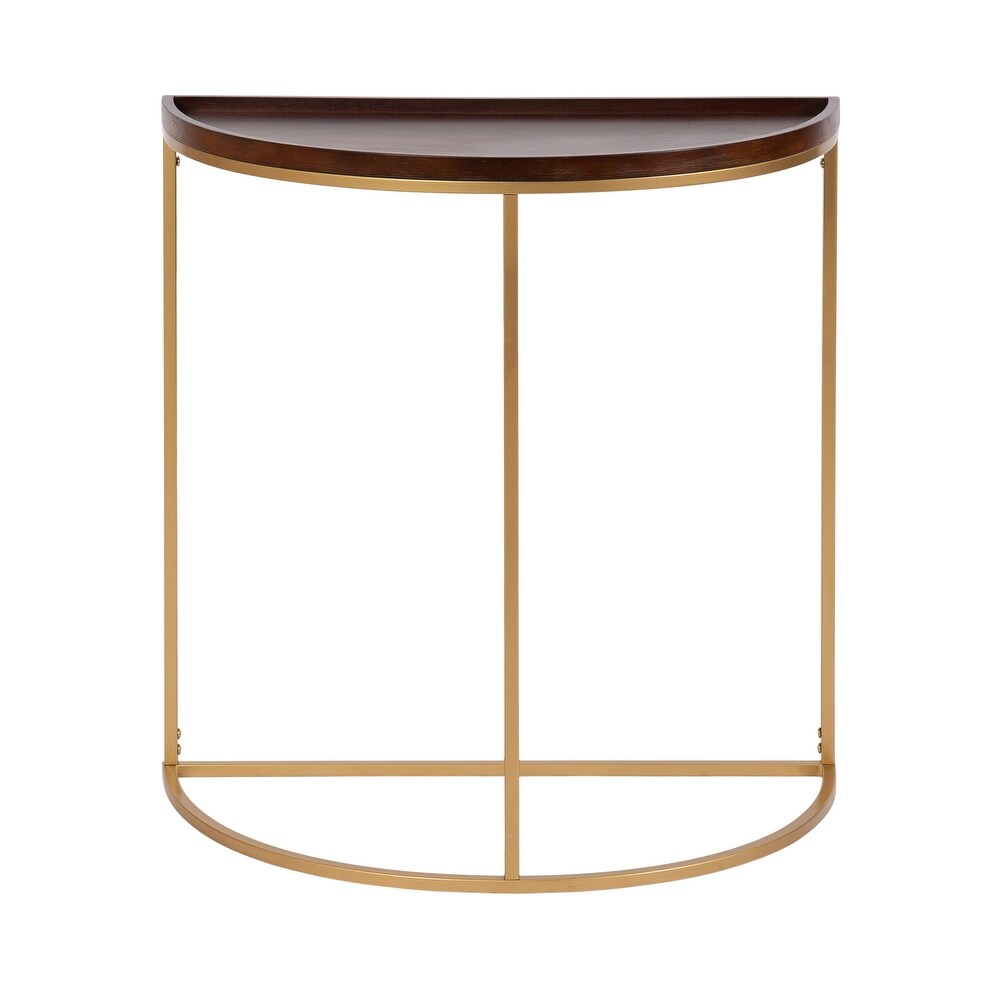 Kate and Laurel Dorrah Half Circle Console Table