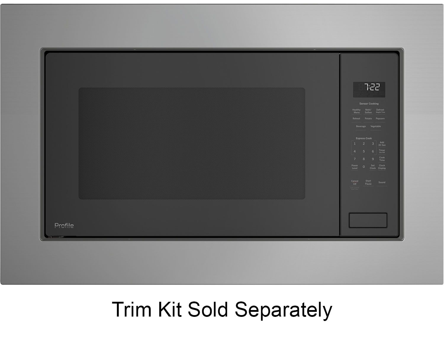 GE Profile ADA 2.2 Cu. Ft. Gray Built-In Sensor Microwave Oven