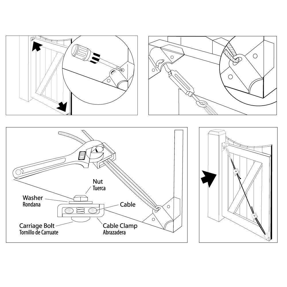 Everbilt Zinc-Plated Anti-Sag Gate Kit 15469