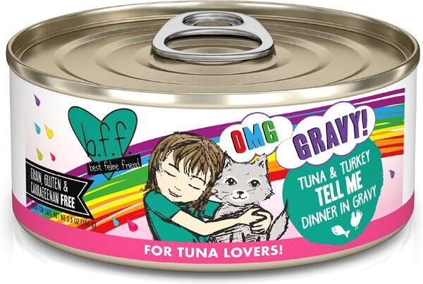 BFF OMG Tell Me! Tuna and Turkey Flavor Wet Canned Cat Food