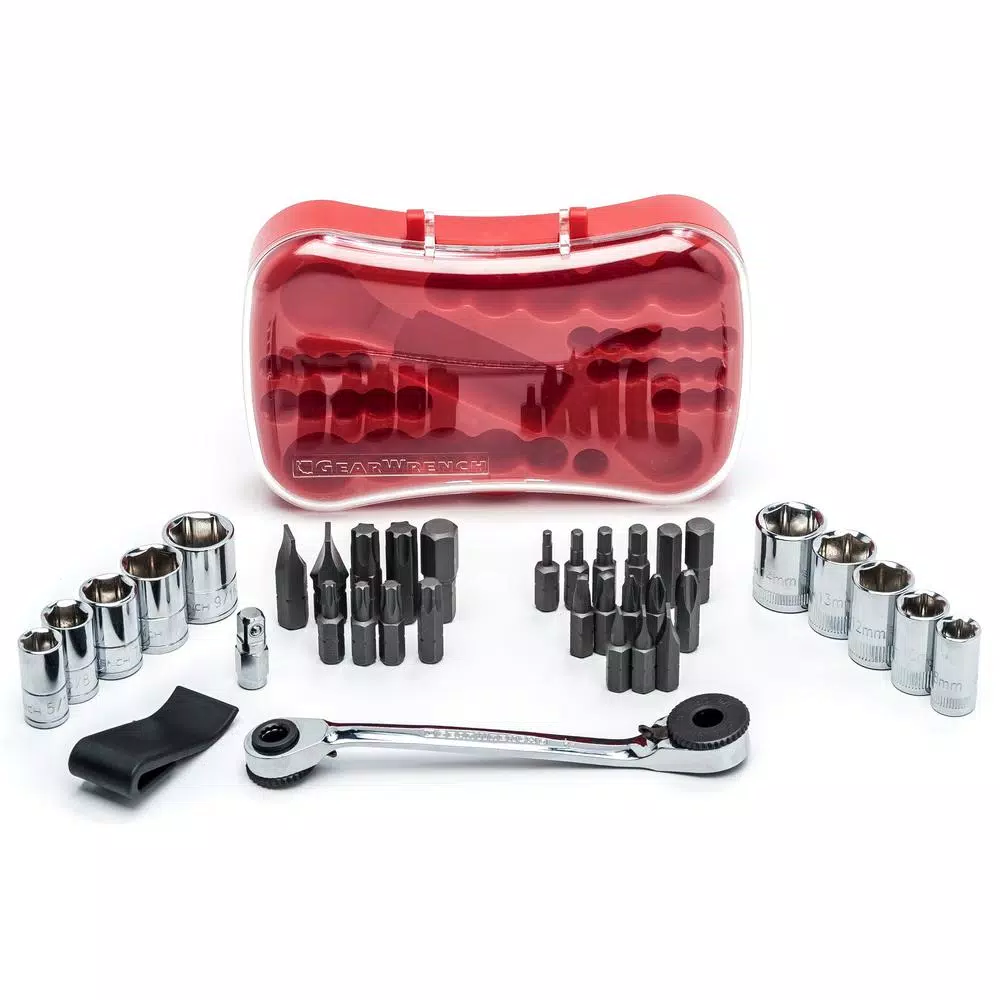 GEARWRENCH 1/4 in. Drive Micro Driver and Socket Set (35-Piece) and#8211; XDC Depot