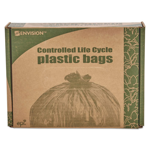 Stout Controlled Life-Cycle Plastic Trash Bags | 33 gal， 1.1 mil， 33