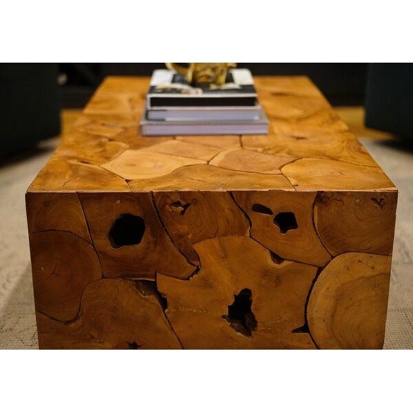 Posh Pollen Palmdale Teak Coffee Table - Natural