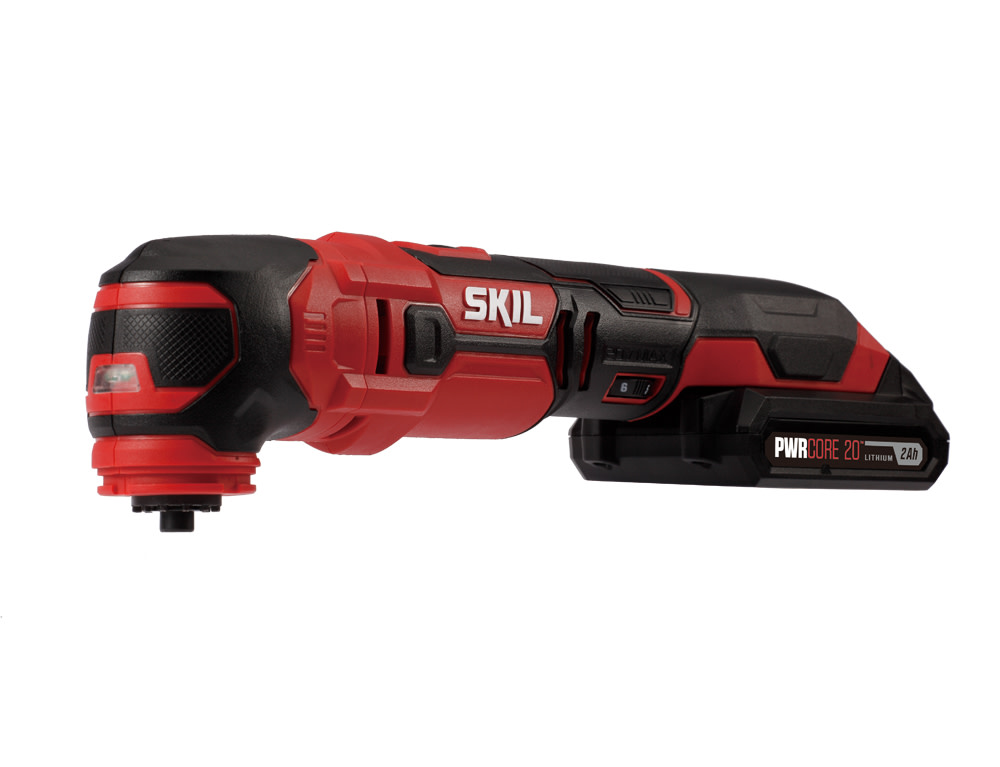 SKIL 20V Oscillating Multitool， Includes 2.0Ah Pwrcore 20 Lithium Battery and Charger