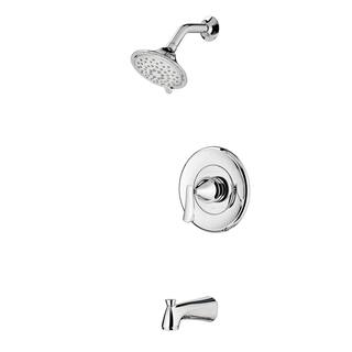 American Standard Single-Handle 3-Spray Tub and Shower Faucet with Two 8 in. Bathroom Faucet Set in Polished Chrome (Valve Included) CHATTSWSCH BNDL