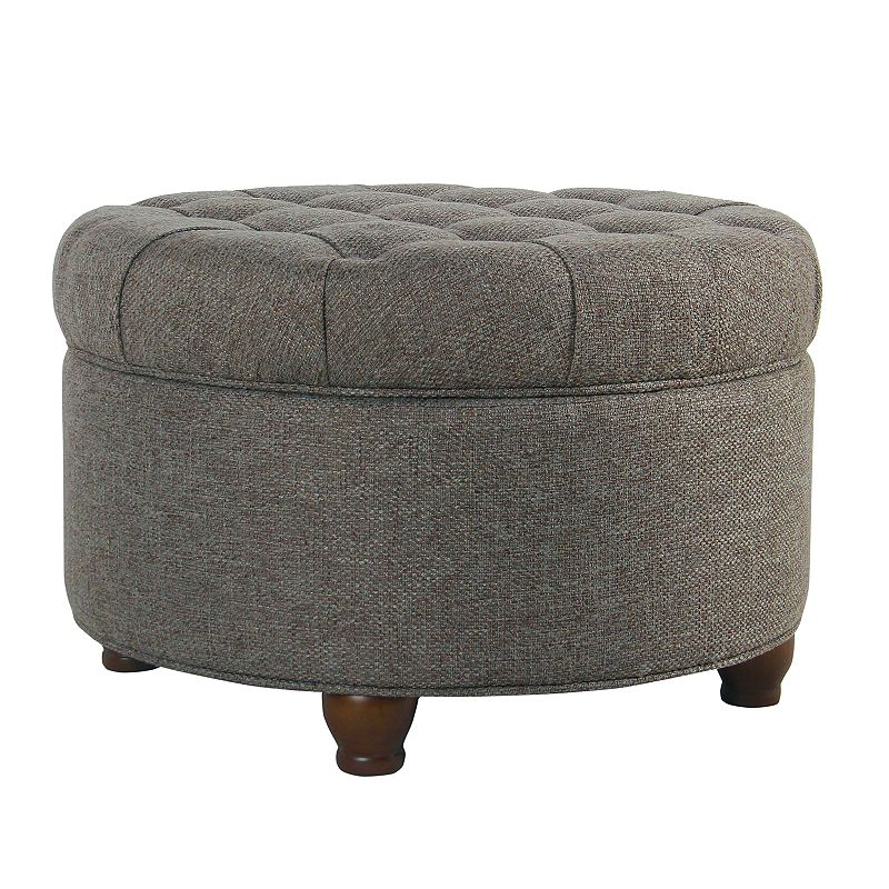 HomePop Tufted Storage Ottoman