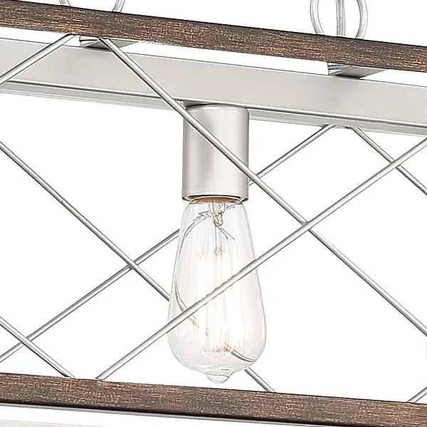 Acroma 5-Light 36In Linear Modern Farmhouse Kitchen Chandelier-UL - N/A Shopping - The Best Deals on Chandeliers