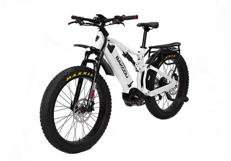 Bakcou Storm G2 Full Suspension Electric Hunting Bike Bafang Ultra Mid Drive Motor