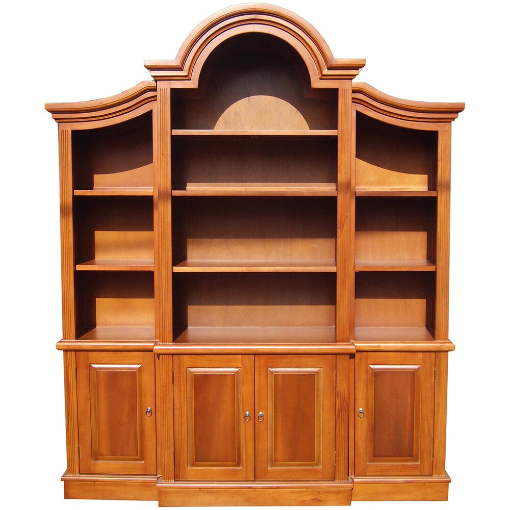 Handmade D Art Arch Top Honey Bookcase (Indonesia)