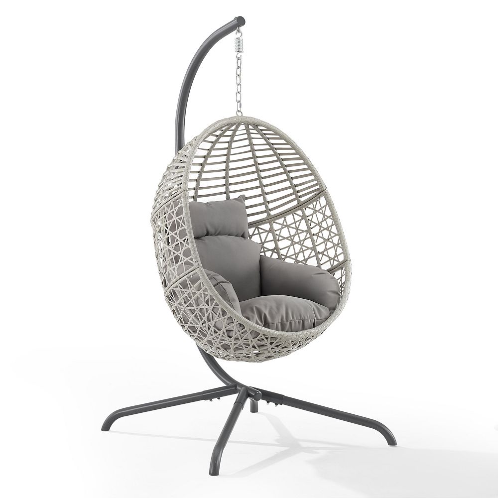 Crosley Lorelei Indoor / Outdoor Wicker Hanging Egg Patio Chair