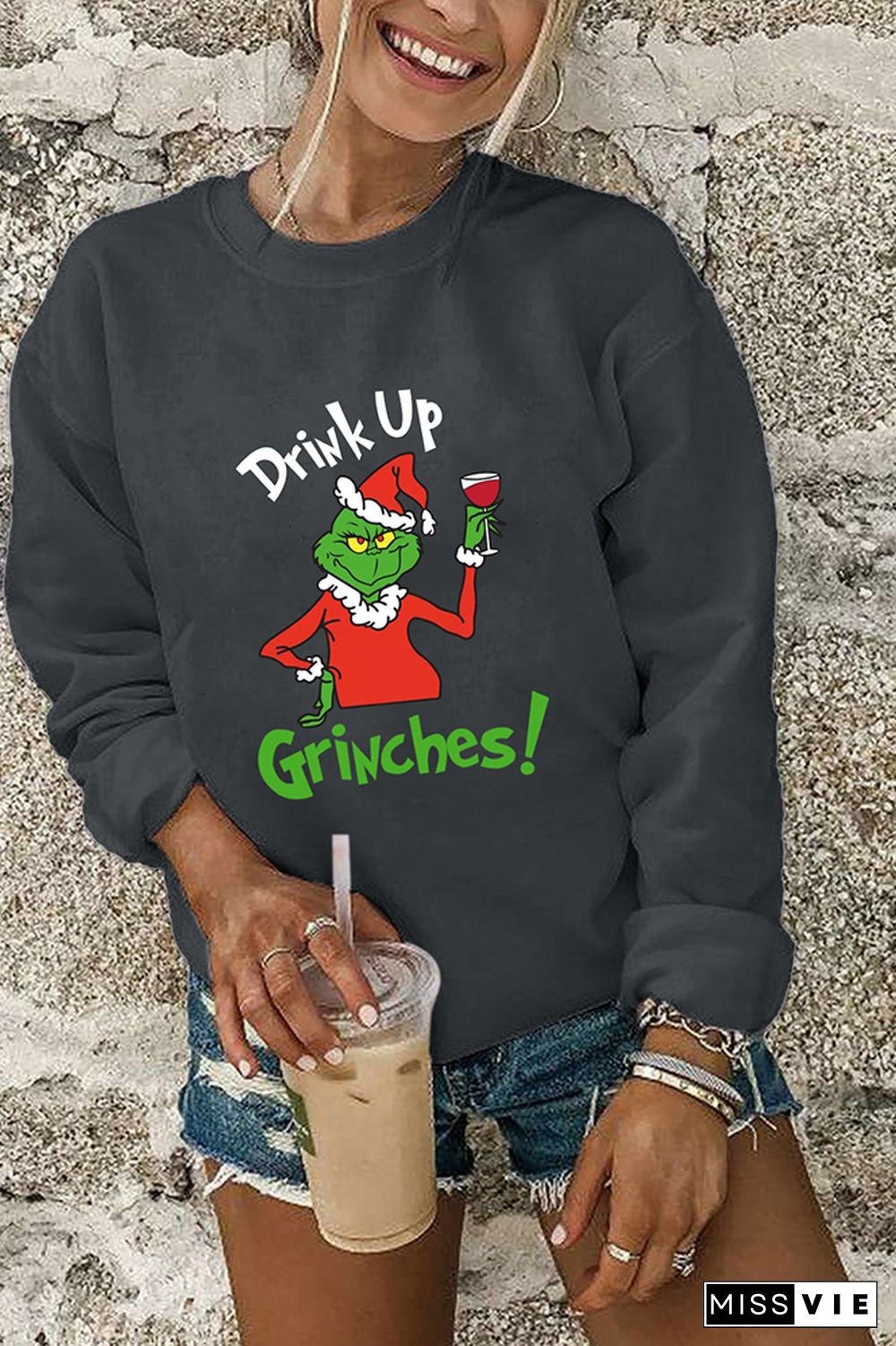 Drink Up Grinches Sweatshirt Wholesale