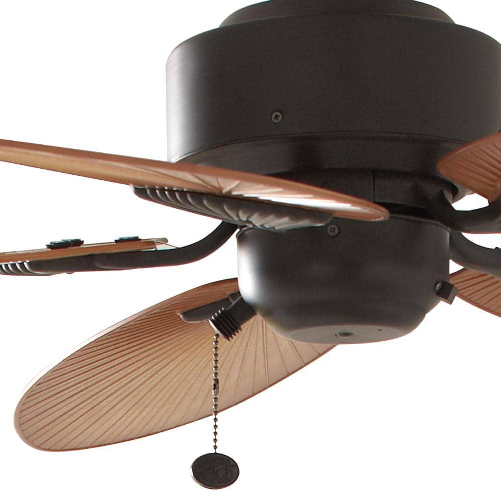 Hampton Bay Lillycrest 52 in IndoorOutdoor Aged Bronze Ceiling Fan with Downrod and Reversible Motor Light Kit Adaptable