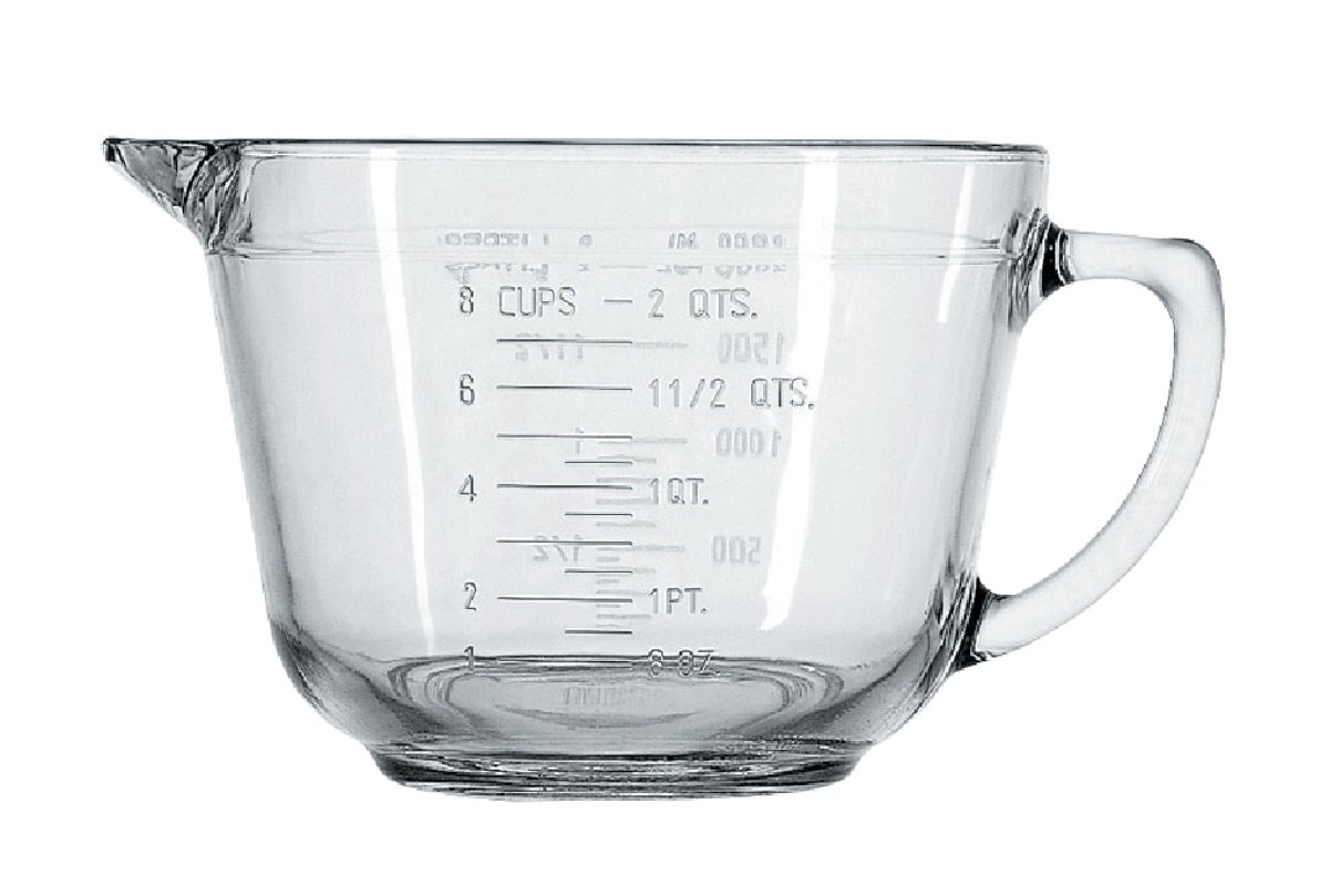 Anchor Hocking Essentials Batter Bowl 8 Cup Clear (Pack of 4)