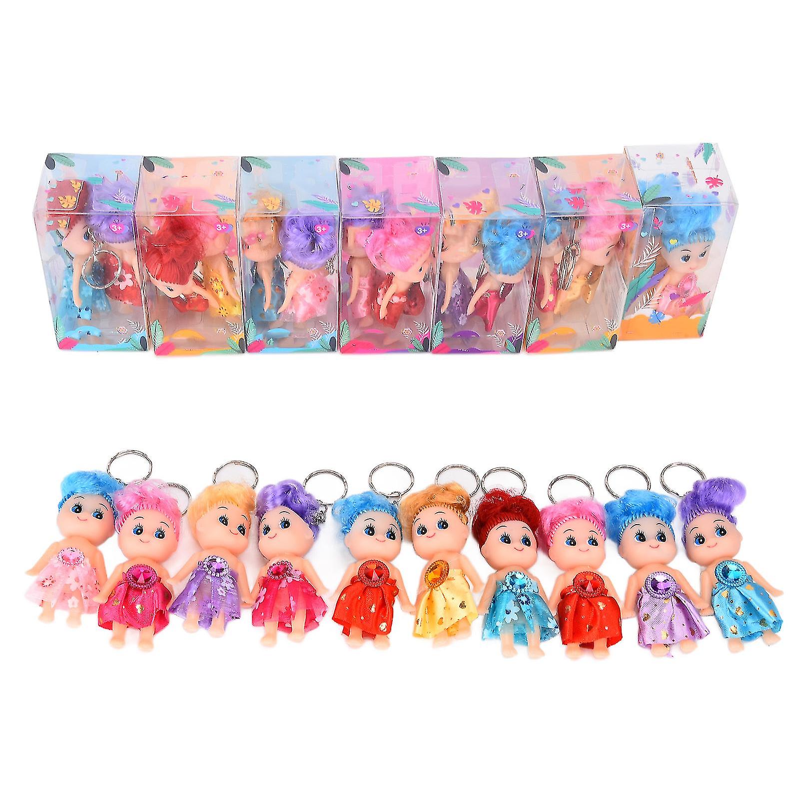 24Pcs Keychain Dolls Exquisite Cute Colorful Girls Ornaments Toys for Above 3 Years Old