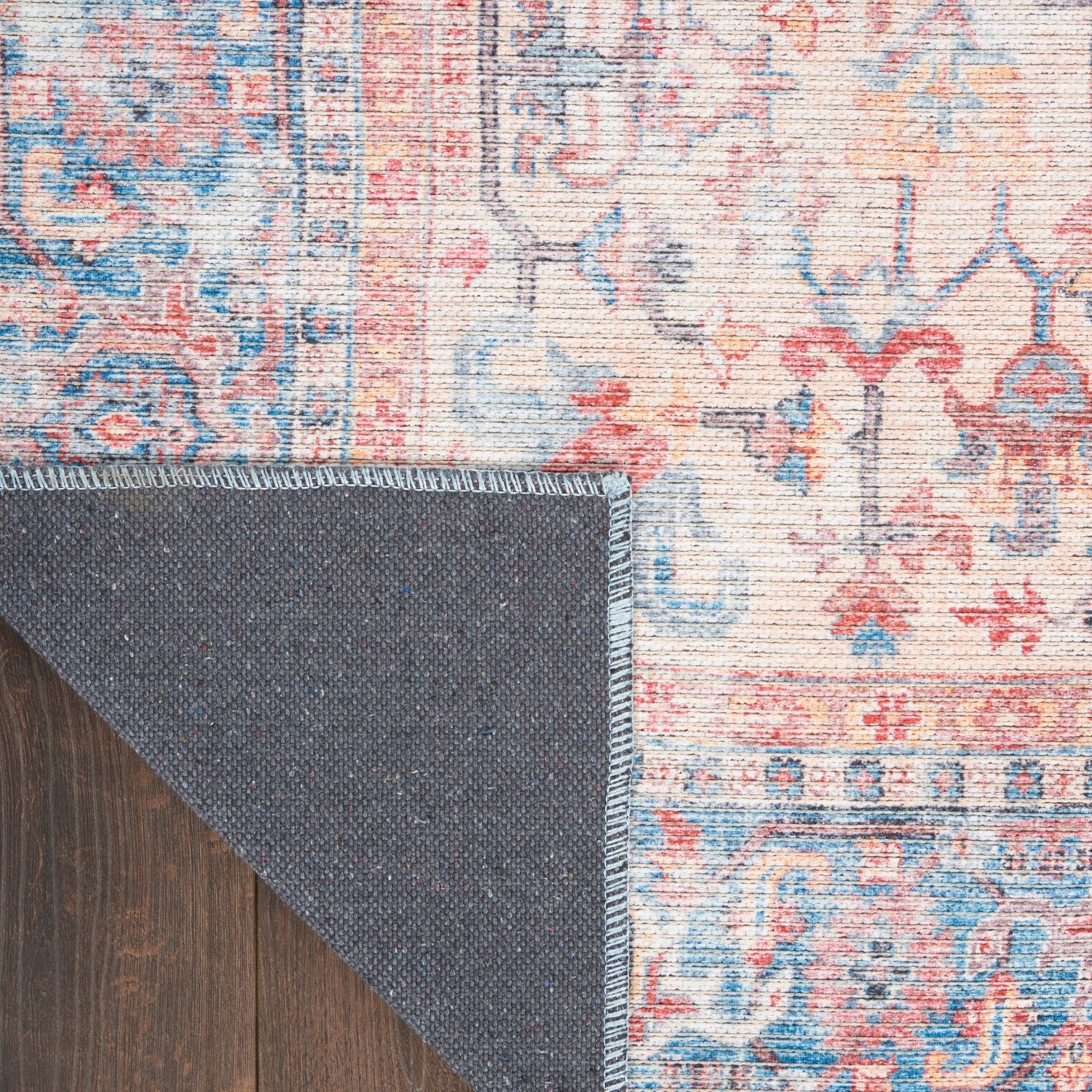 Machine Washable Series Blue/Multi Vintage Rug