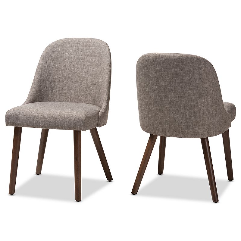 Baxton Studio Mid-Century Dining Chair 2-piece Set