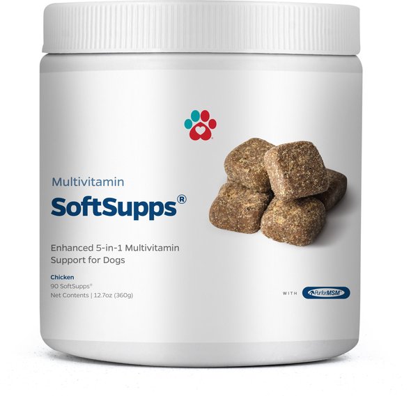 Pet Parents Multivitamin SoftSupps 5-in-1 Multi-Vitamin Dog Supplement， 90 count