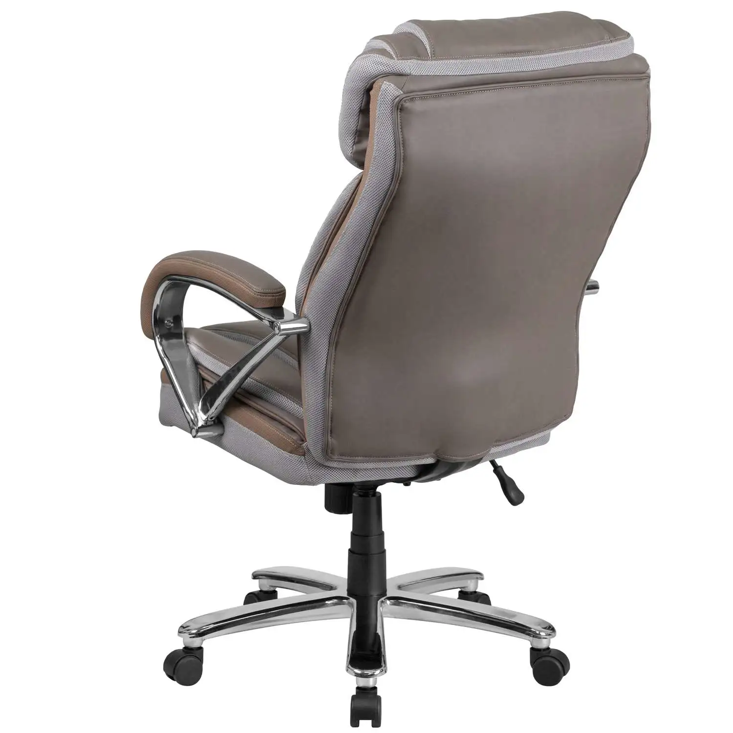 Taupe Leather Office Chair