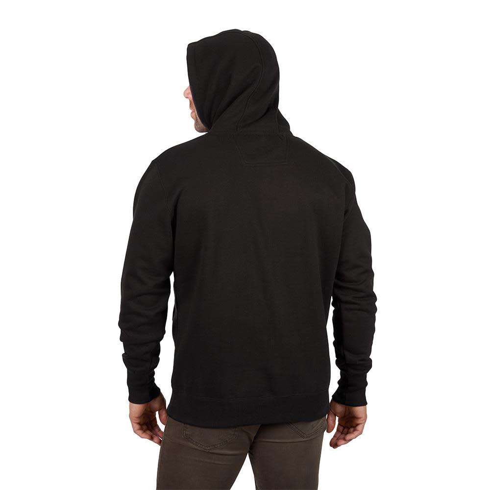 Heavy Duty Black Pullover Hoodie ; Small