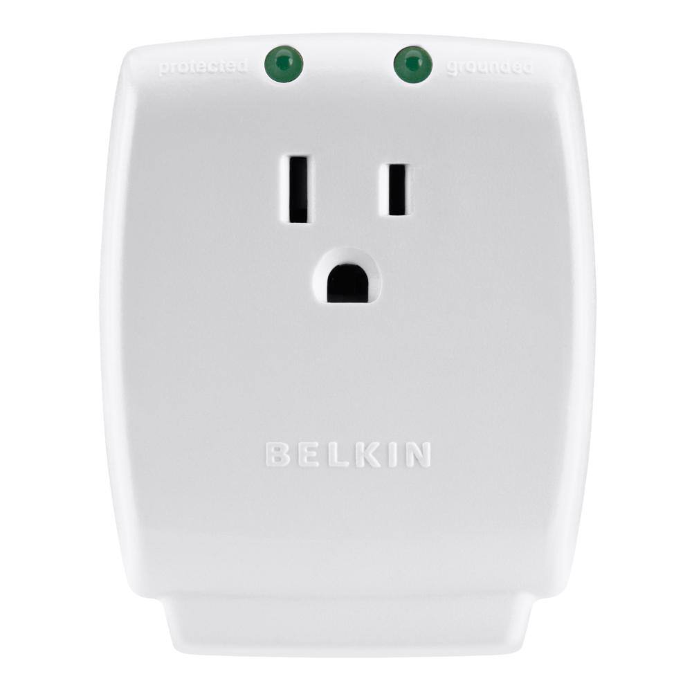 Belkin 1-Outlet Home Series SurgeCube Surge Protector F9H100-CW