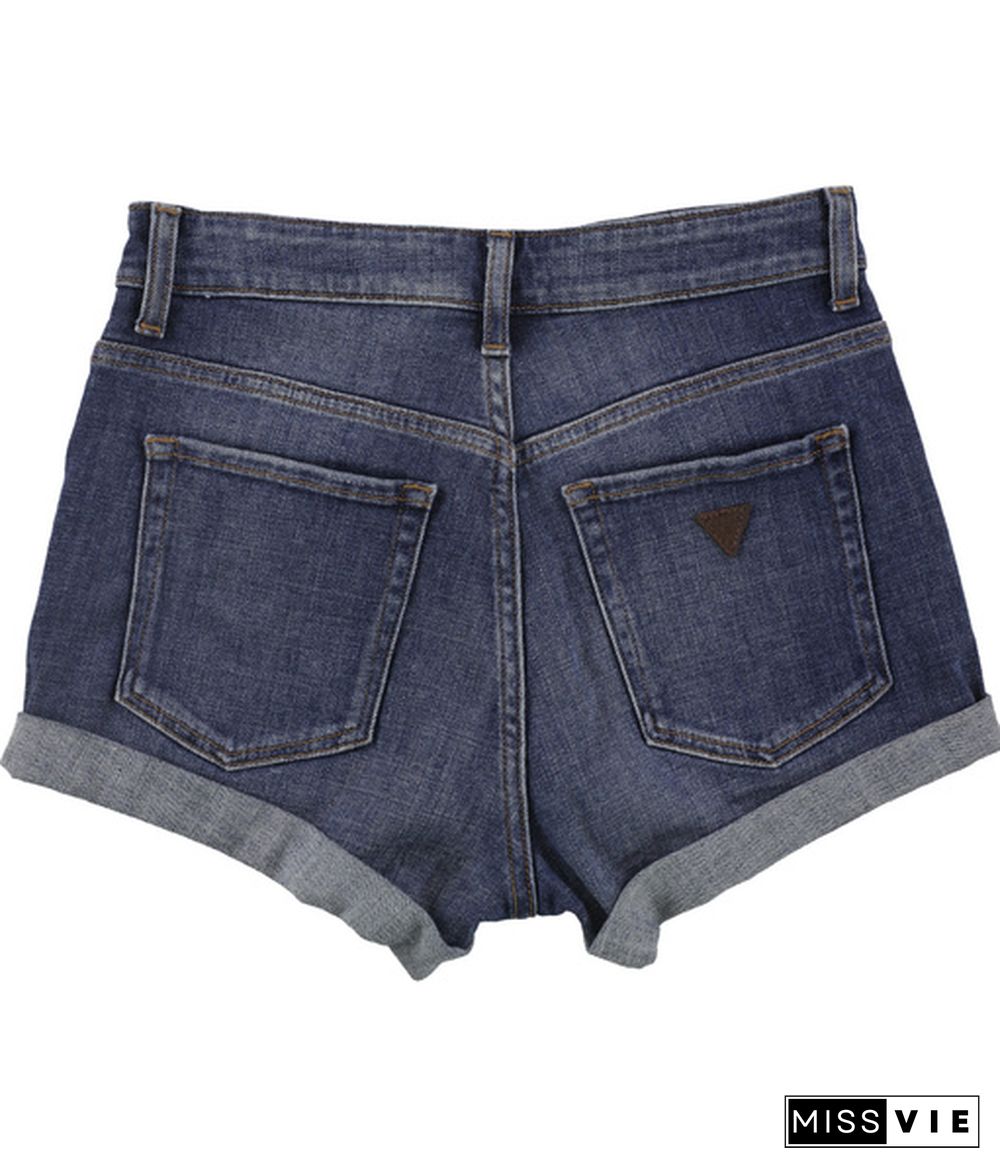 Guess Womens Claudia Casual Denim Shorts