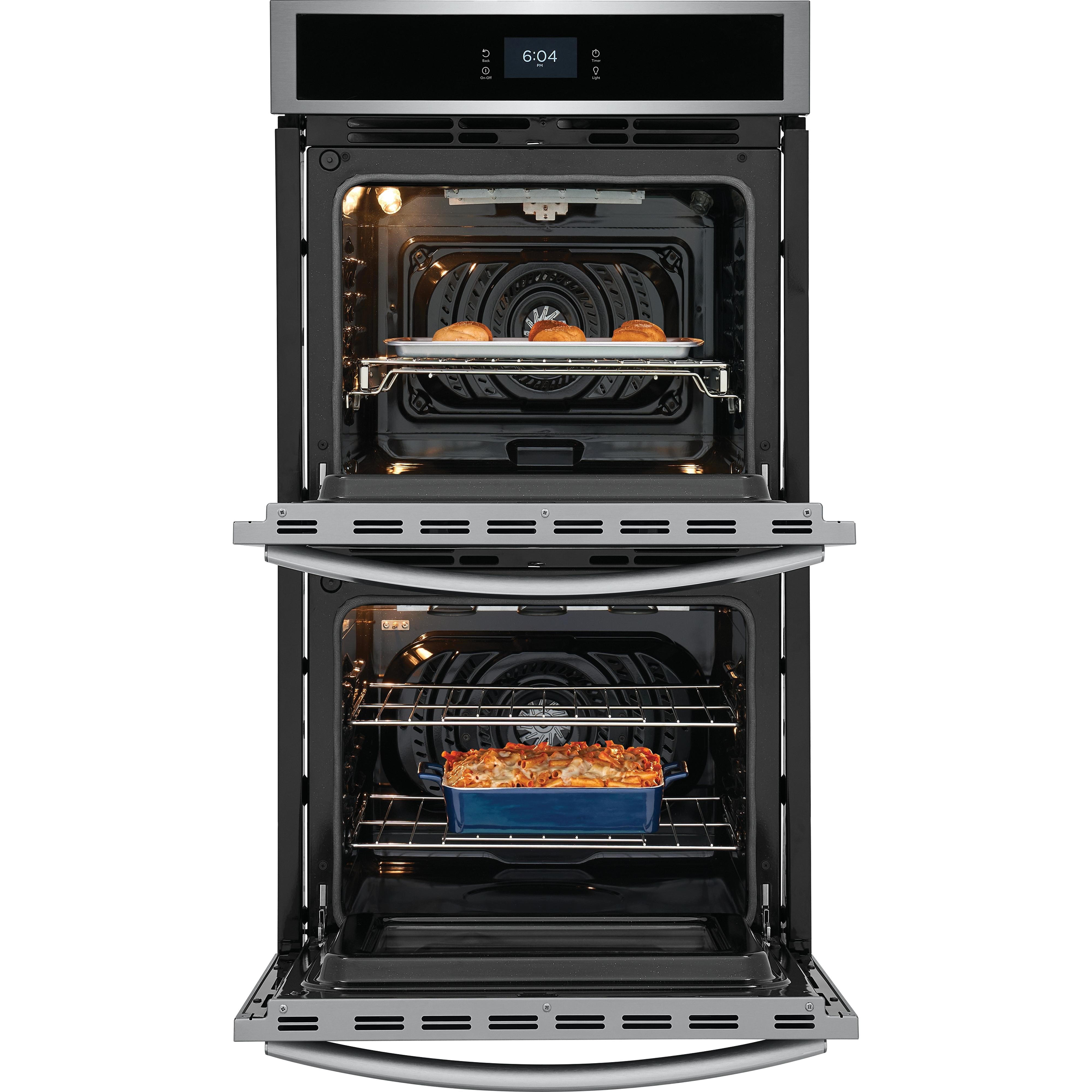 Frigidaire Gallery 27-inch Double Electric Wall Oven with Total Convection GCWD2767AF