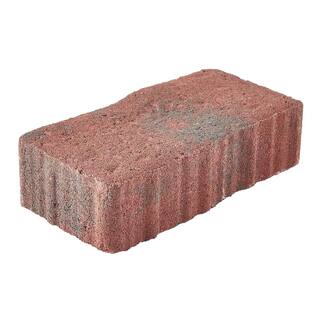 Pavestone Clayton 7 in. L x 3.5 in. W x 1.77 in. H RedCharcoal Concrete Paver 11019588