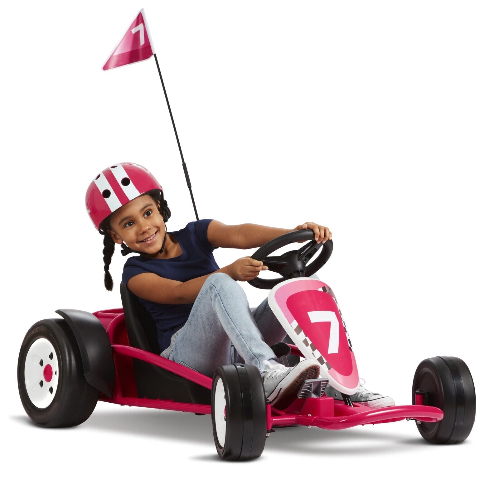 Best 24V Kids Ultimate Electric Go Kart Professional With Racing Flag