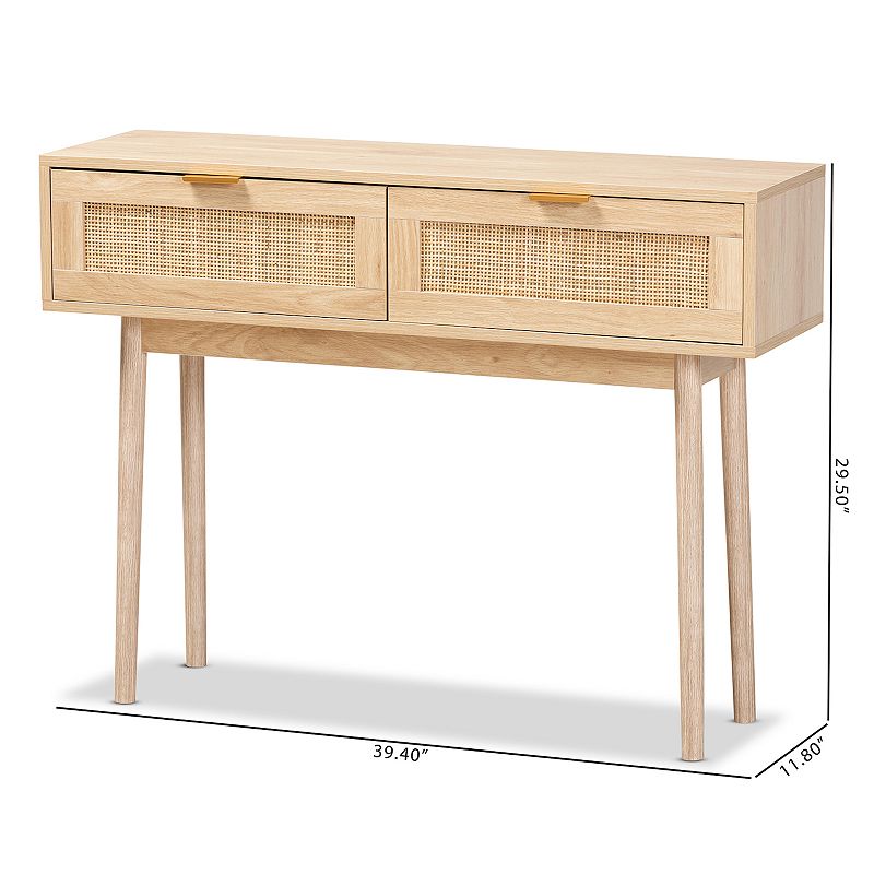 Baxton Studio Baird Brown Console Table