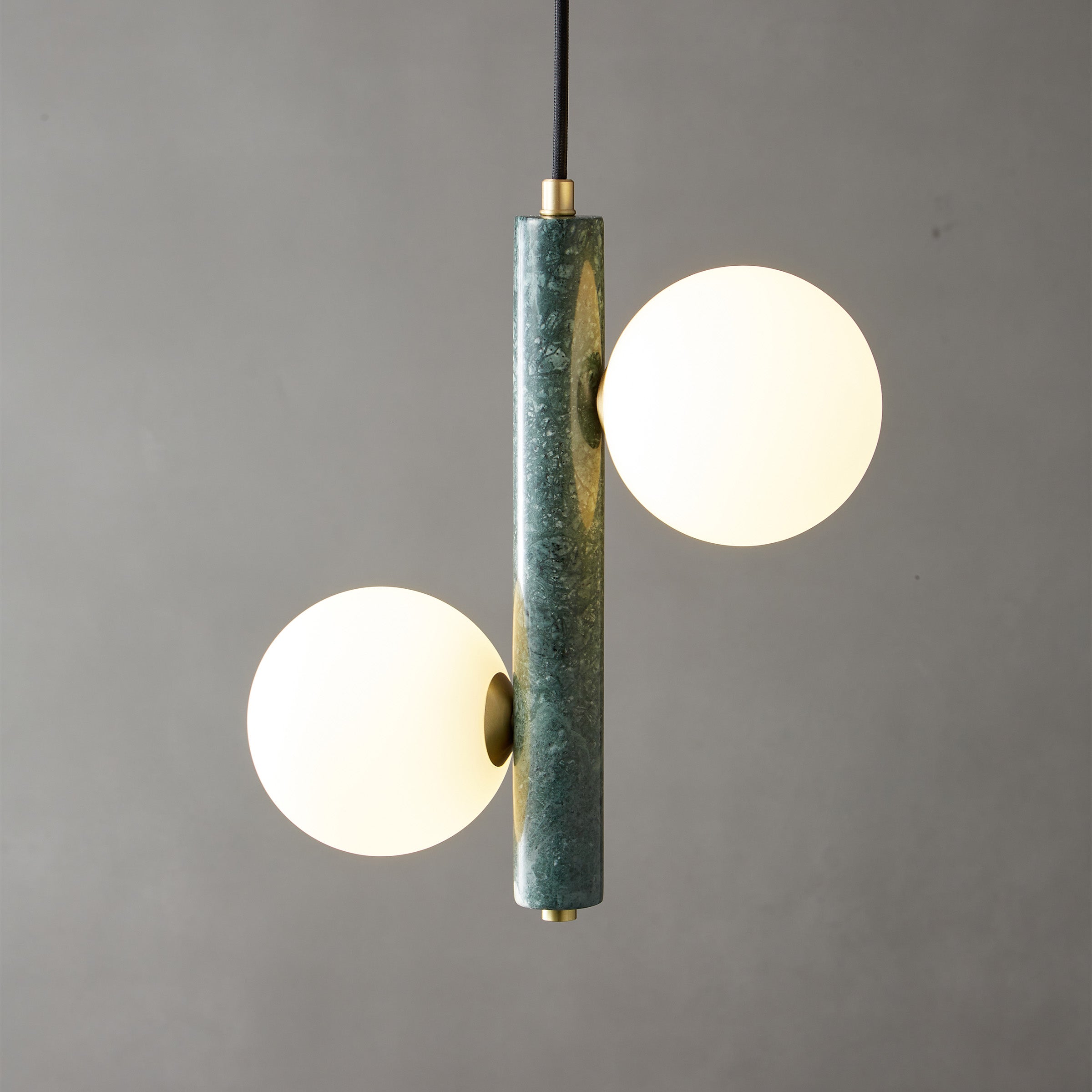 Green Marble Pendant Lamp  7702-2-Gn