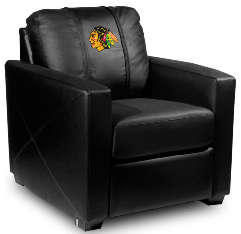 Chicago Blackhawks Stationary Club Chair Commercial Grade Fabric   Southwestern   Armchairs And Accent Chairs   by DreamSeats LLC  Houzz