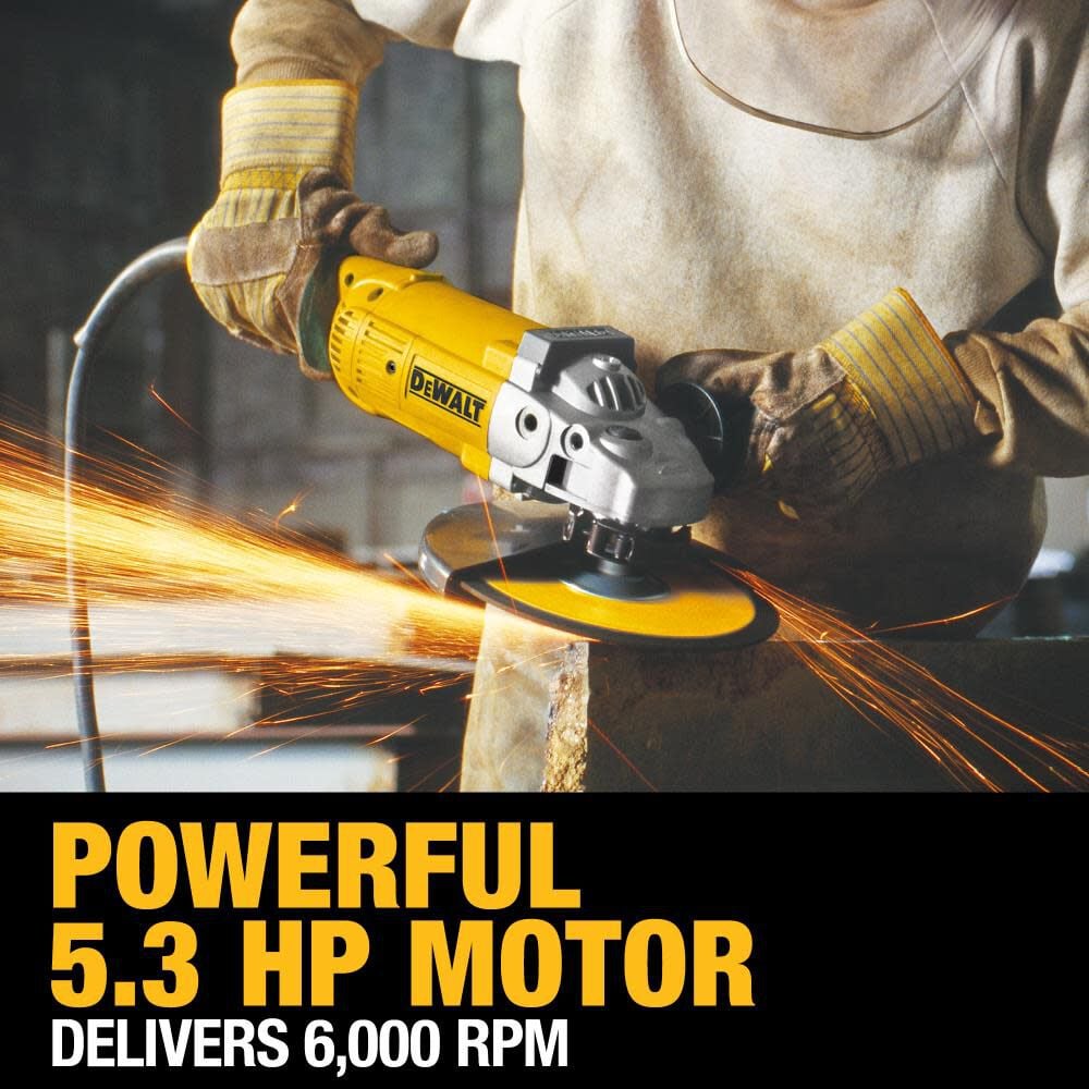 DEWALT 7-in and 9-in 5.3 HP Large Angle Grinder D28499X from DEWALT