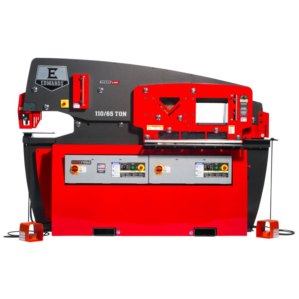 65/110 Ton Elite Dual Operator Ironworker 3PH 230V ;