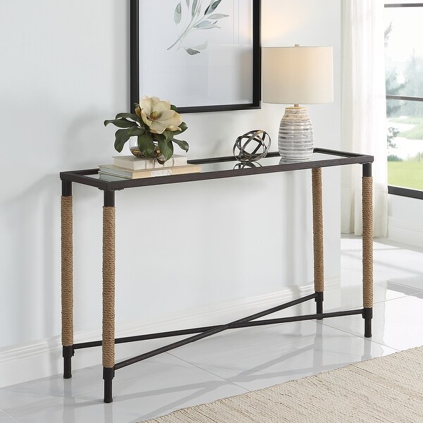 Uttermost Braddock Coastal Console Table - 52 W X 31.75 H X 14 D (in)